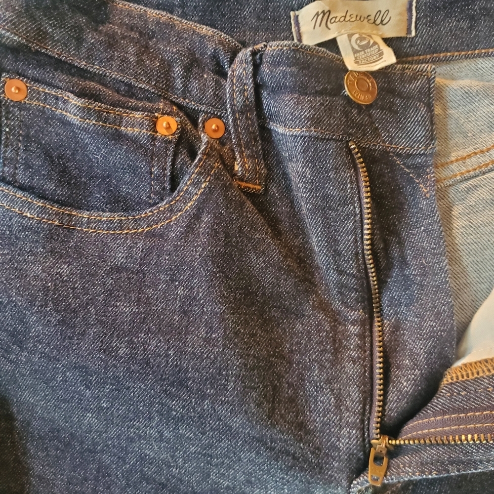 MADEWELL "The Perfect Vintage Flare" Jean Dark Wash Denim Women's Size 27 - Picture 6 of 16